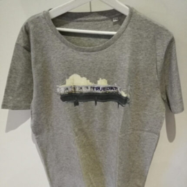 Katoenen T-Shirt net afbeelding van Trein