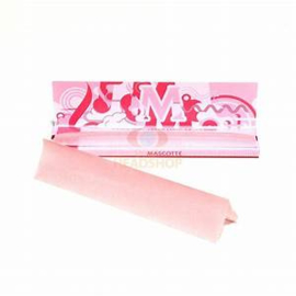 Mascot slim size rolling papers pink edition