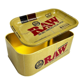 Rohe Munchies -Box -Metallschale mit Aufbewahrungsbox