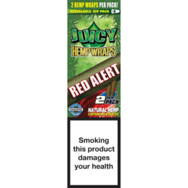 Juicy Jay's Hempwraps CZERWONY ALERT 2szt