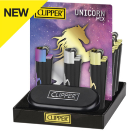 A36 Large Metalen-CLIPPER-Aansteker- Unicorns