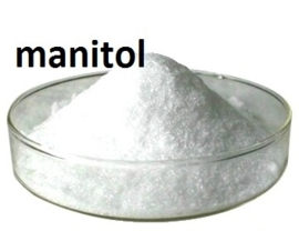 Mannitol in powder form.