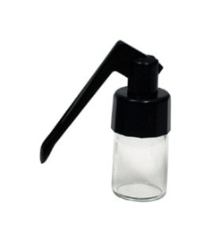 snu23 Bottiglia di vetro bianca a percussione rapida media da 3,7 cm