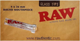 RAW GLAS TIPS ROND MONDSTUK 6x34mm
