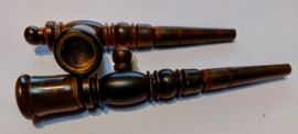 Bellissima pipa Chillum per fumatori in legno marrone da 18 cm