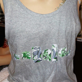 Tanktop T-Shirt, letters