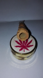 Small brown Wooden Joint Holder or Cigarette, One Hitter