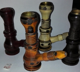 beautiful Wooden Smoker Pipe 9cm various colors