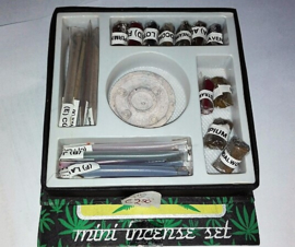 mini cannabis conjunto de incienso