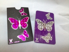 cr 114 Credit card grinder purple butterfly