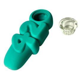 420 Silicone Pipe Turquoise 10cm