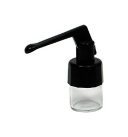 snu19, Mini-white glass bottle with screw lid + spoon