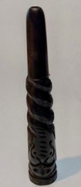 PIPA CHILLUM PER CANNABIS IN LEGNO con COBRA fatta a mano