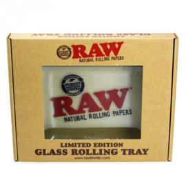 Raw Glass Rolling Tray Klein