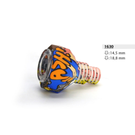 Gobelet en verre avec silicone + passoire 18,8/14,5 vers. Couleur