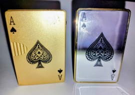 Spela kortändare / silver och guld