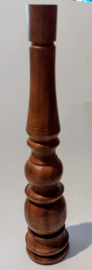 Glattes handgefertigtes braunes Räucherofen-Chillum aus Holz, 18 cm