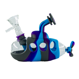 Silicone Submarine Bong Blue Purple