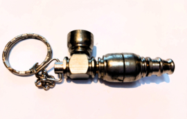 Small Metal Keychain Smokers Pipe 6cm