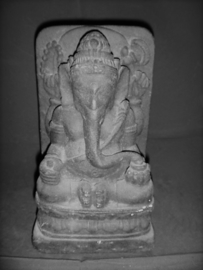 statua di pietra Ganesha 20 cm, fermalibri