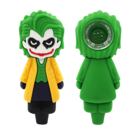 Clown Villain Siliconen Pijp Geel 10,5cm