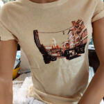 T-SHIRT ALGODÃO TRUEDAT com imagem CITY