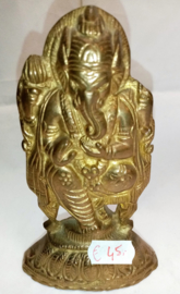 Messing Ganesha Boeddhabeeld 14cm