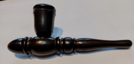 Bellissima pipa Chillum per fumatori in legno nero 14/18 cm