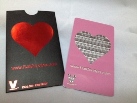 cr 114 Credit card grinder pink heart