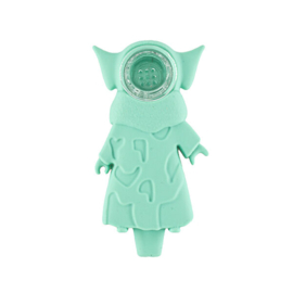 Silicone Alien Pipe Green/Pink 10cm