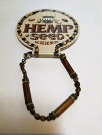 mooie hemp seed armband