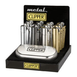 Accendino CLIPPER in metallo micro assortito in oro