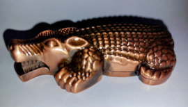 Luxury Lighter Crocodile | Brons | Flamfackla