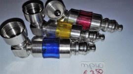 Tubo Pequeno Metal-Plástico 7cm cores diferentes
