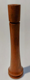 Lindo Chillum Fumante De Madeira Marrom Feito à Mão Liso 13cm