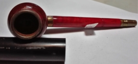Preciosa Pipa para Fumar de Madera Pequeña, color Rojo Burdeos, 13 cm