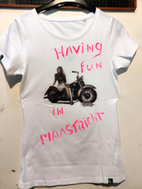 TRUEDAT T-SHIRT VIT med MOTORbild