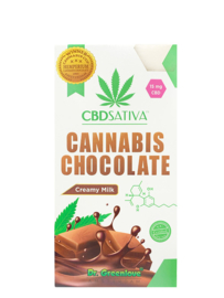 CANNABIS ROMIGE MELKCHOCOLADE MET CBD - 15MG