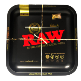 RAW black square metal tray