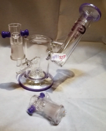 Deze paarse Recycler GG Bong gp43