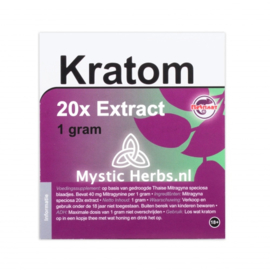 Kratom 20X Extracto 1 gramo