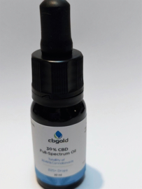 CBGOLD 30 pourcentage d'huile de CBD - 10 ml Full Spectrum