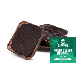 Grön Gelato cannabis Brownie