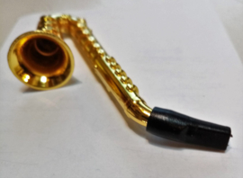 Litet trumpetrör i aluminium 10cm