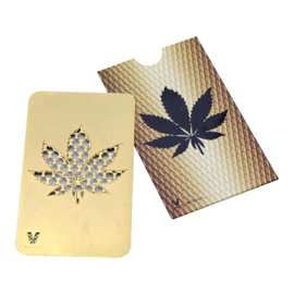 cr 114 Credit Card Grinder, Leaf - GOLD