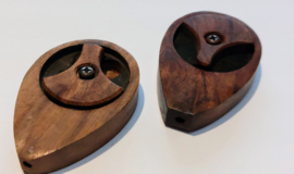 Mooi Houten Rokers Pijpje 7cm als Aliën