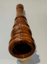 Wunderschöner handgefertigter Räucher-Chillum aus braunem Holz, 13 cm