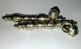 Wytrzymała metalowa fajka 14 cm z pokrywką