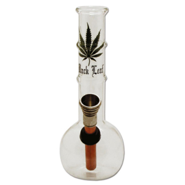 GLAZEN BONG MET METALEN CHILLUM (16CM) gp62