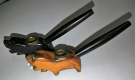 Handgefertigte kleine Räucherpfeife aus Holz, 12 cm, Hund